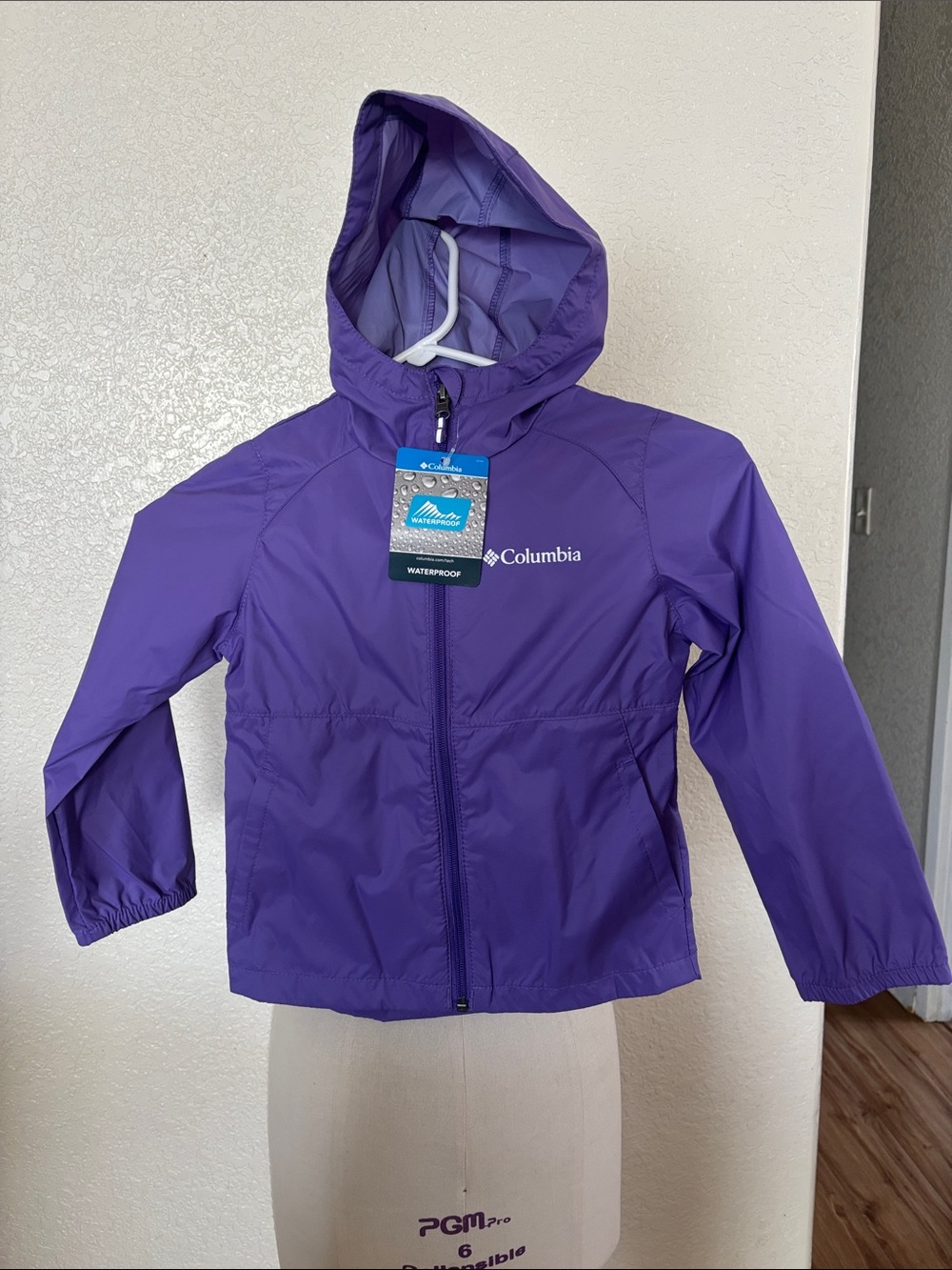 Columbia Purple Hooded Waterproof Jacket